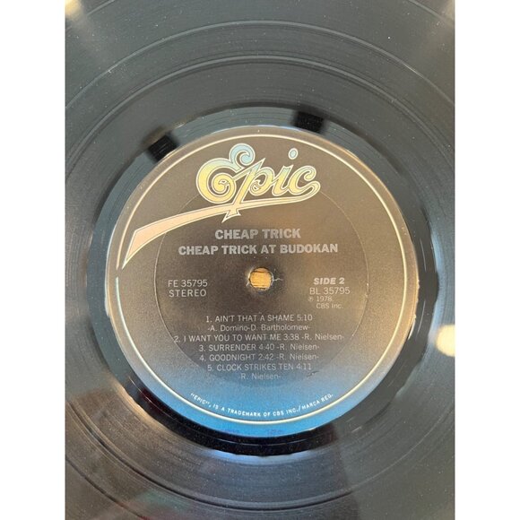 Cheap Trick At Budokan Vinyl Record LP 1978 Epic FE 35795 Rock N Roll Collectibl - Picture 5 of 6